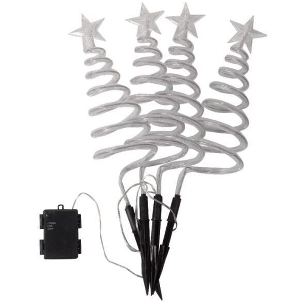Marco Paul Multicolour LED Tree Spiral Stakes 4 Pack Image 2