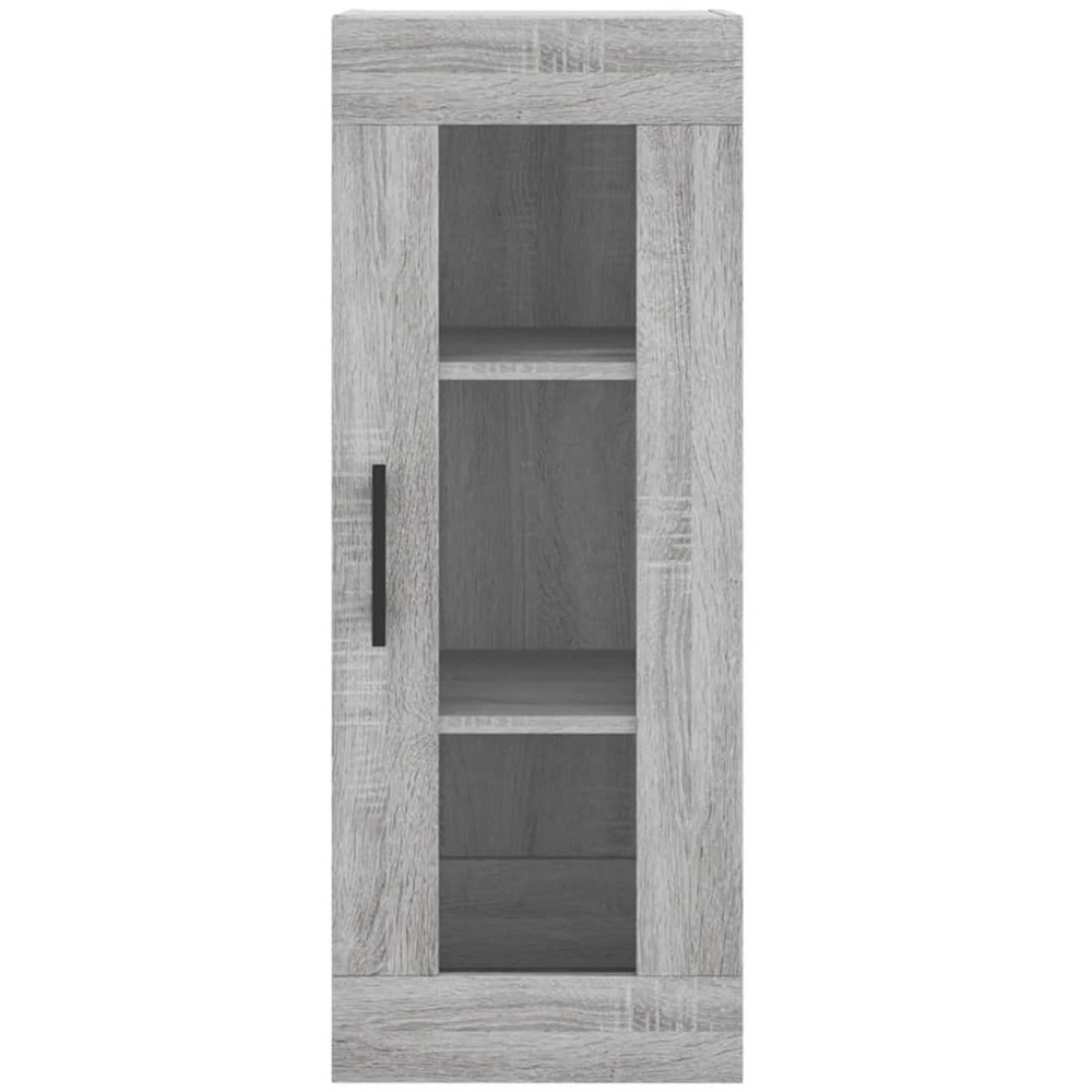 vidaXL 2 Glass and Wood Door Grey Sonoma Highboard Image 6