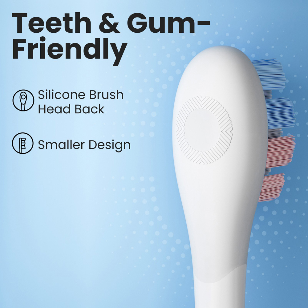 Oclean Delicate Care Kids White Brush Head 6 Pack Image 3