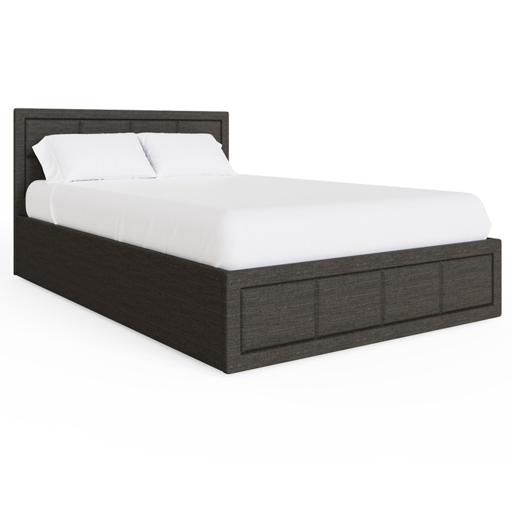 GFW Jamie Small Double Grey End Lift Ottoman Bed with Memory Pocket Spring Mattress Image 2