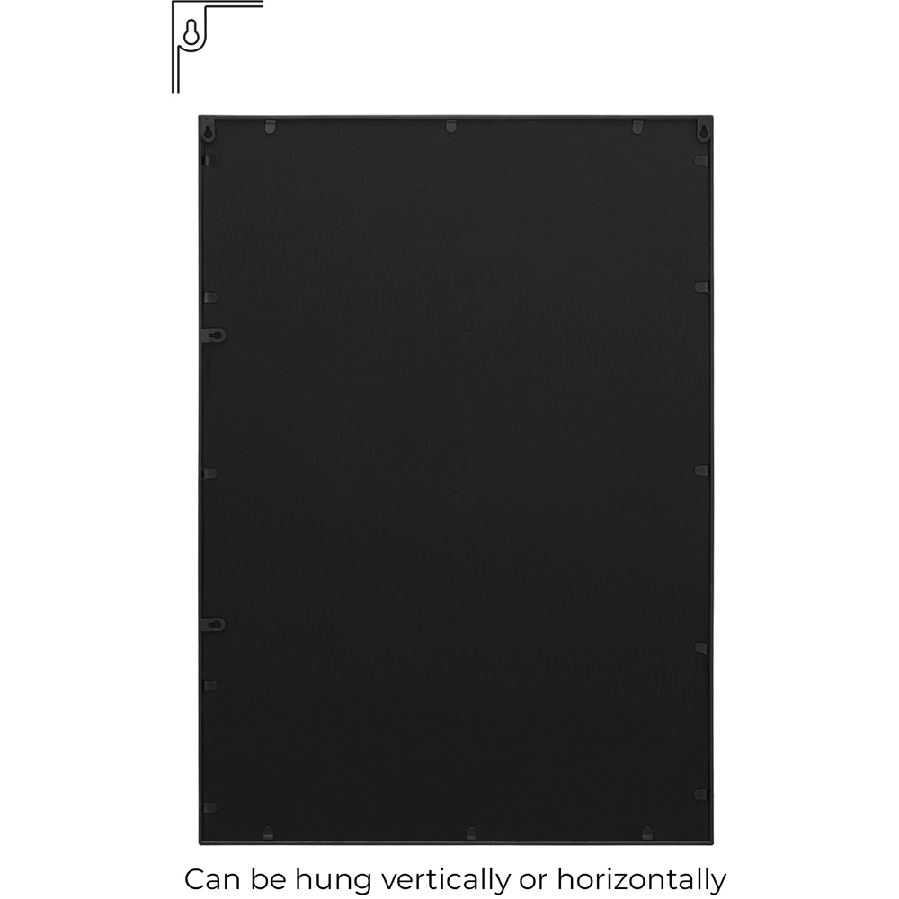 The Fenestra Black Wall Mirror 100 x 70cm Image 4