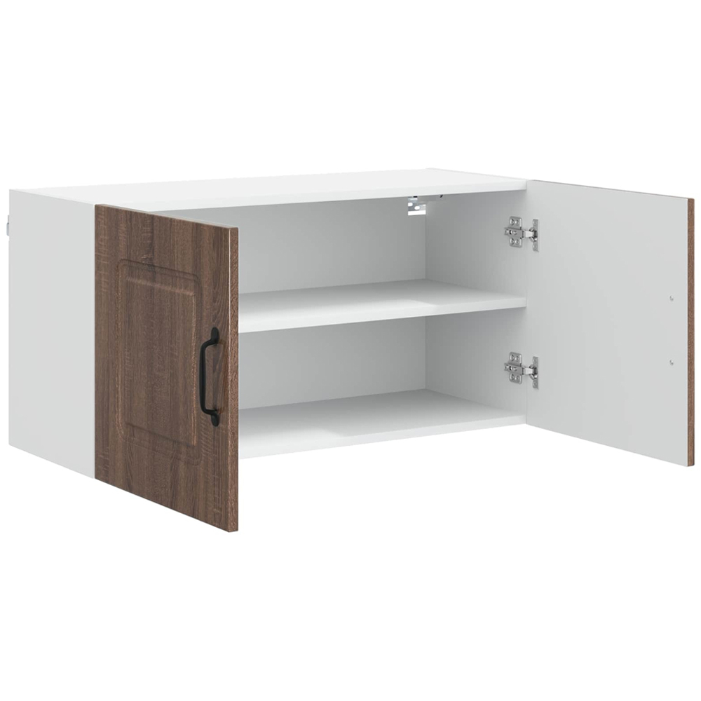 vidaXL Kalmar 2 Door Brown Oak Wall Kitchen Cabinet Image 5