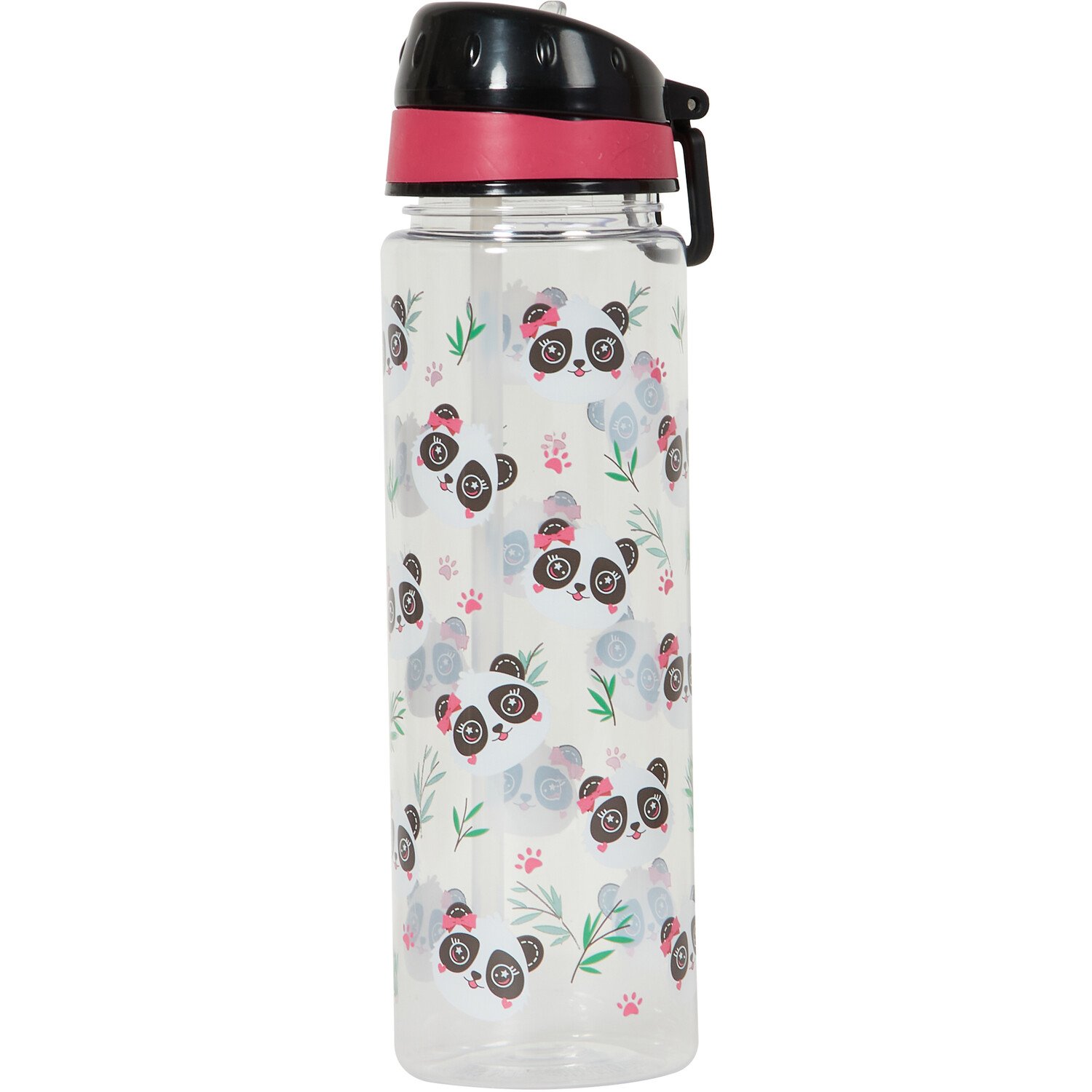 Panda Water Bottle 500ml - Clear Image 2