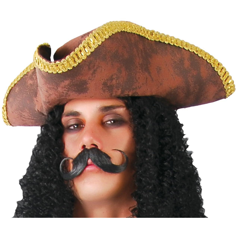 Fiestas Guirca Pirate Captain Red and Black Halloween Costume Small Image 3