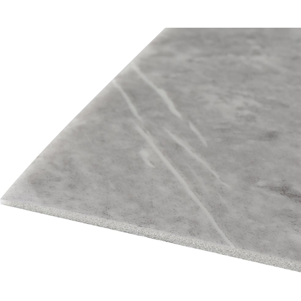 Living and Home Marble Patterned Light Grey Self Adhesive PVC Wall Sticker 10 Pack Image 5