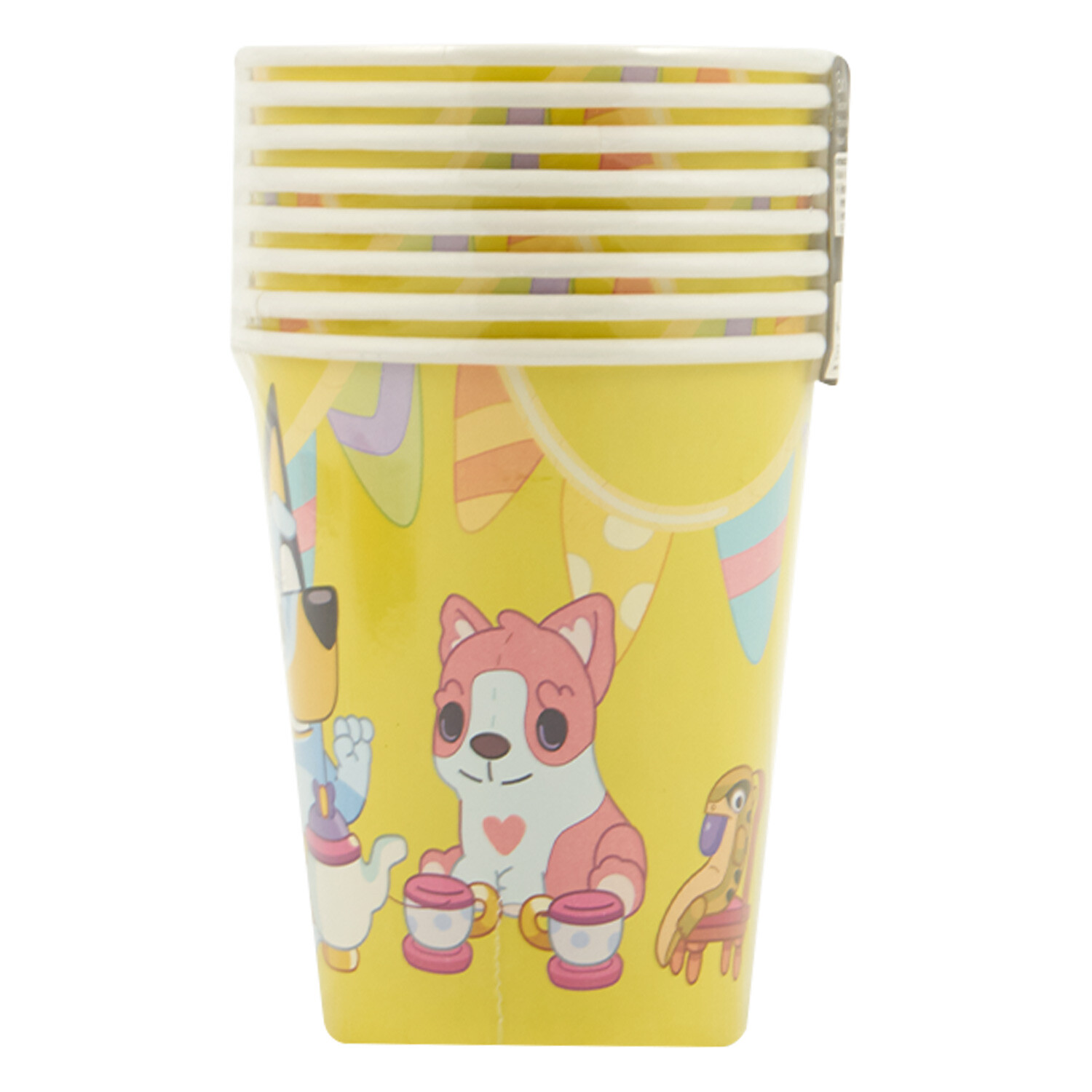 Pack of 6 Bluey Cups - Yellow Image 1