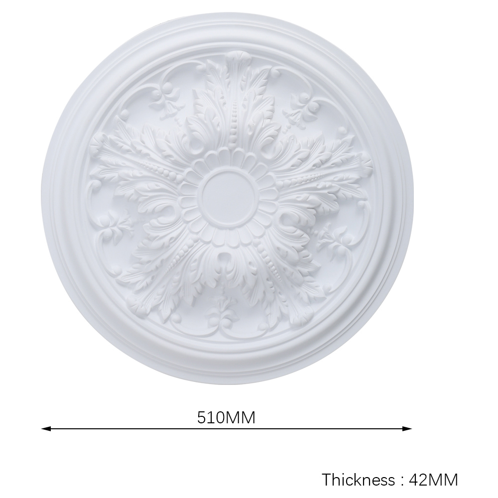 Living and Home Polyurethane Ceiling Medallion 20 inch Image 9