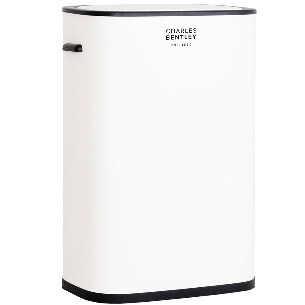 Charles Bentley White Automatic Sensor Bin 55L Image 1