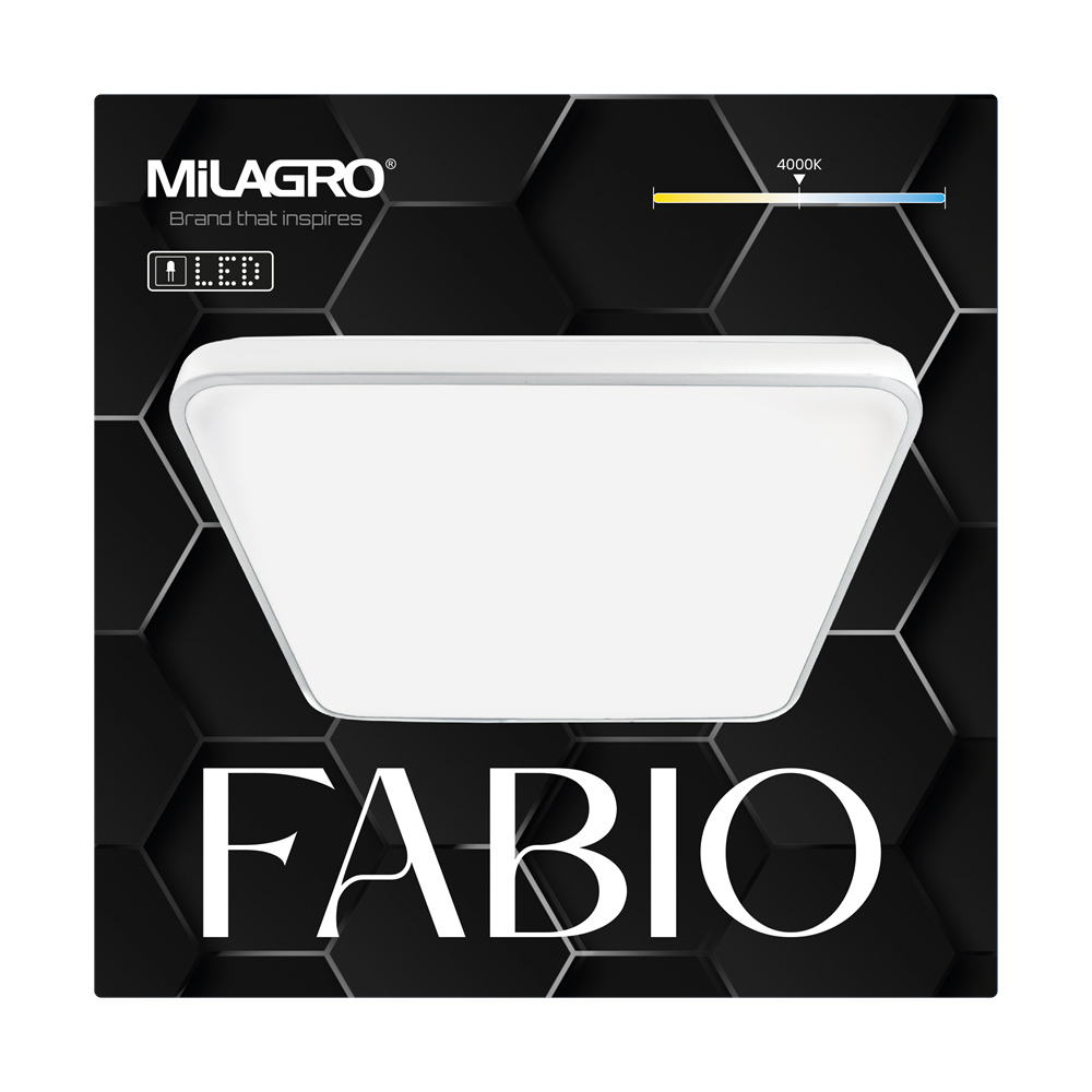 Milagro Fabio White Ceiling Lamp 230V Image 4