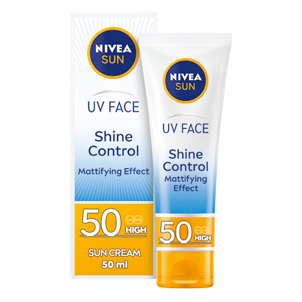 Nivea Sun UV Face Shine Control Sun Cream SPF50 50ml Image 1