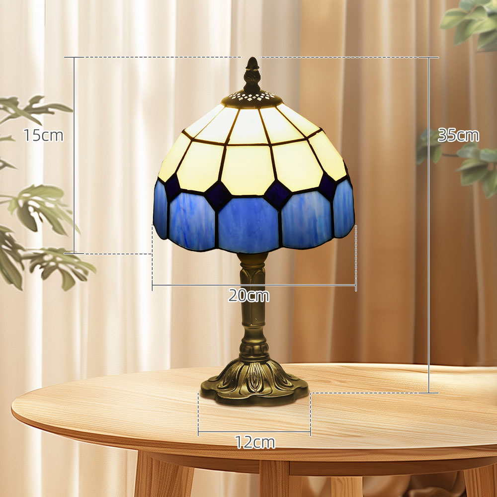 Portland Blue Antique Table Lamp Image 9