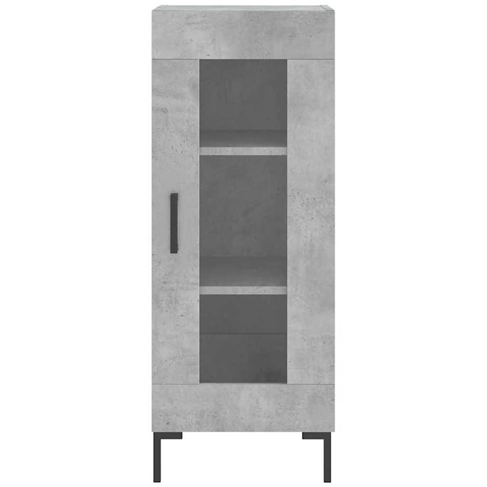 vidaXL 2 Door Concrete Grey Highboard Image 6