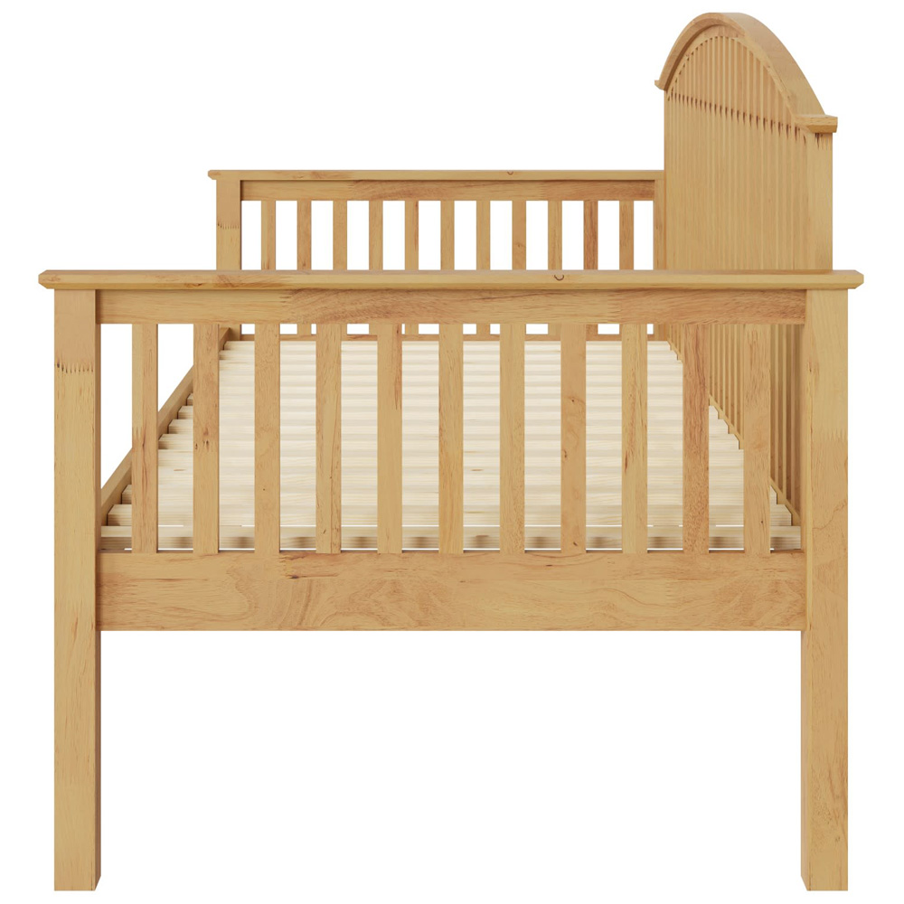 GFW Madrid Single Oak Wood Wooden Day Bed Image 4