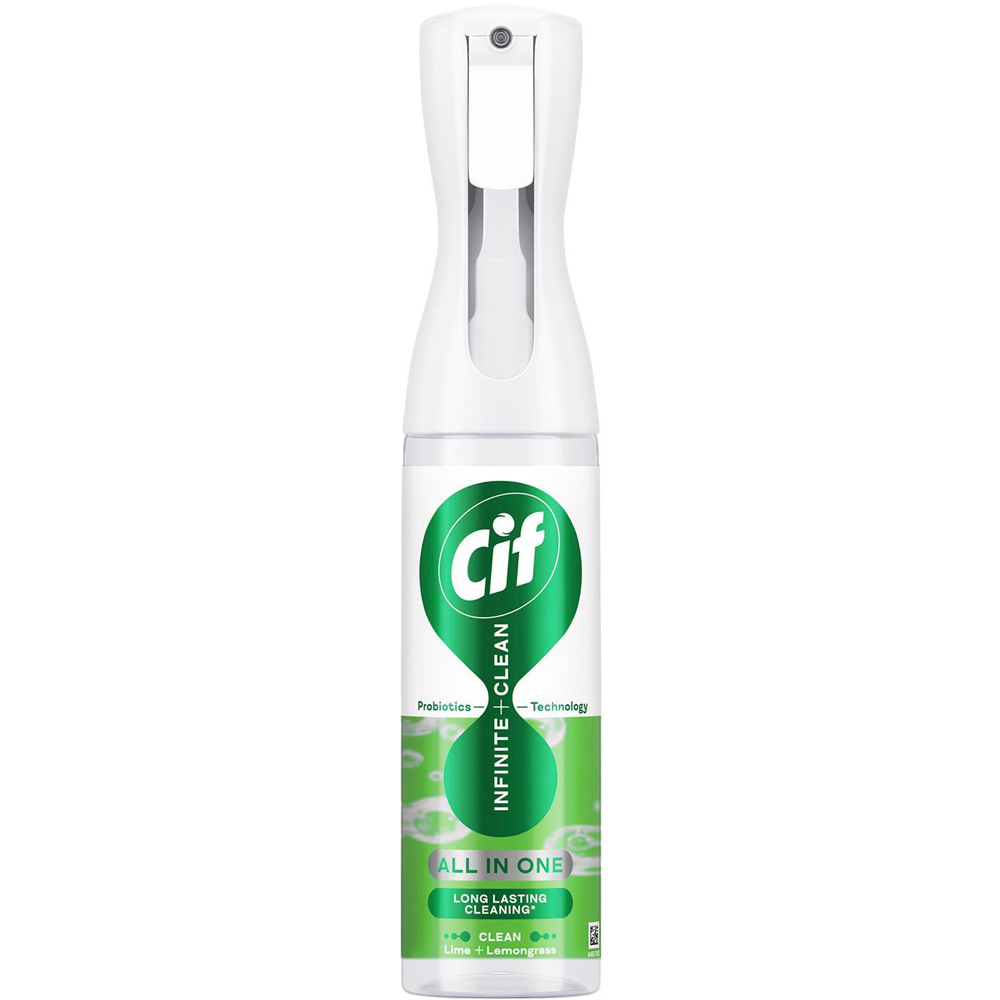 Cif Infinite Clean All in One Lime and Lemongrass Cleaner Spray 280ml 12 Pack Image 2