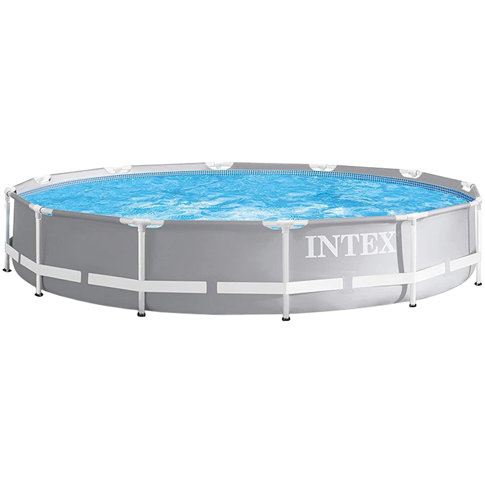 Intex Grey Prism Frame Pool 12ft x 30 inch Image 1
