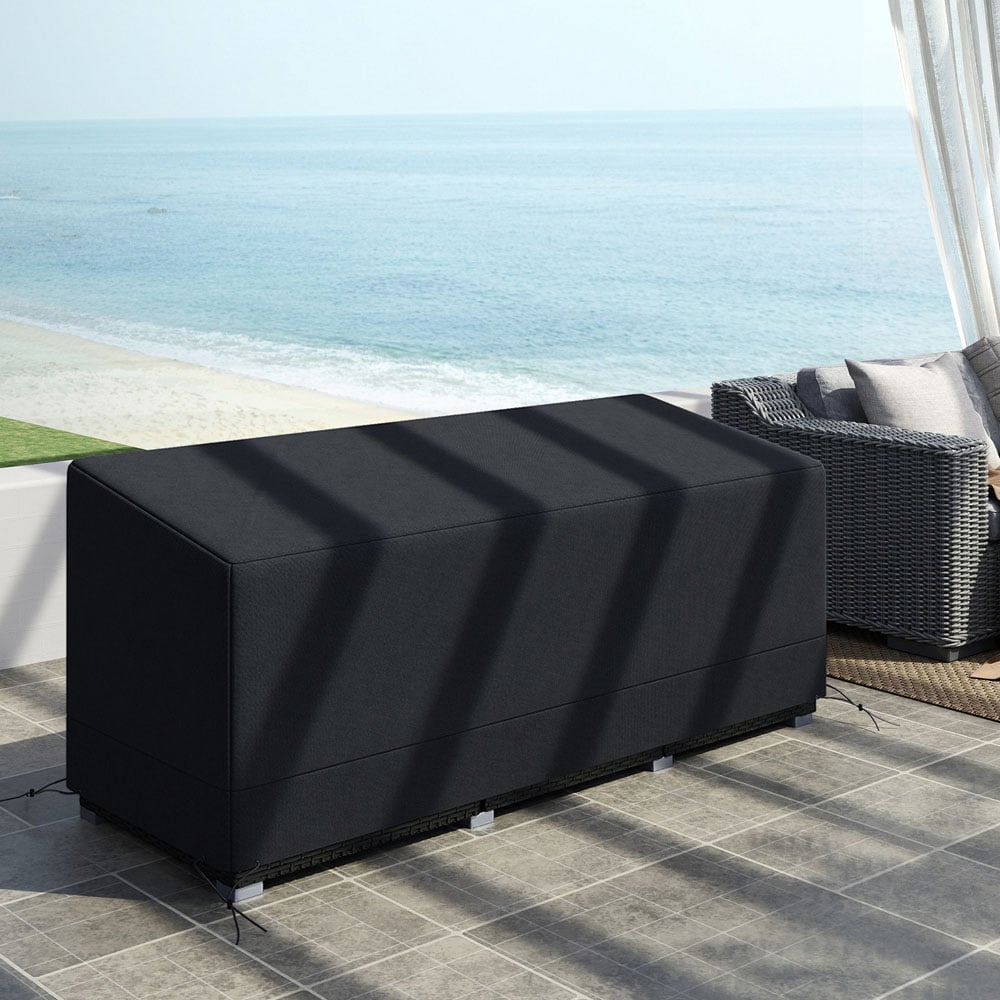 Outsunny Black Rectangular Patio Furniture Cover 190 x 72 x 76cm Image 4