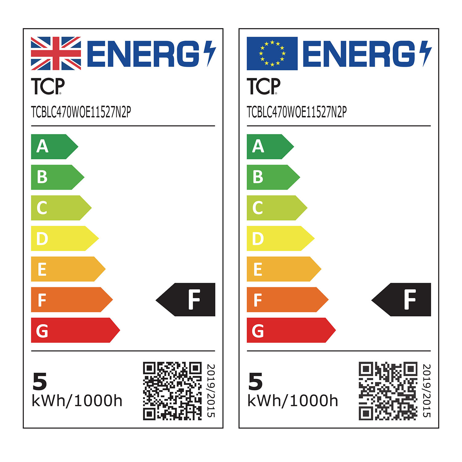 TCP LED Candle 470L E14 Warm White Bulbs - Warm White Image 4