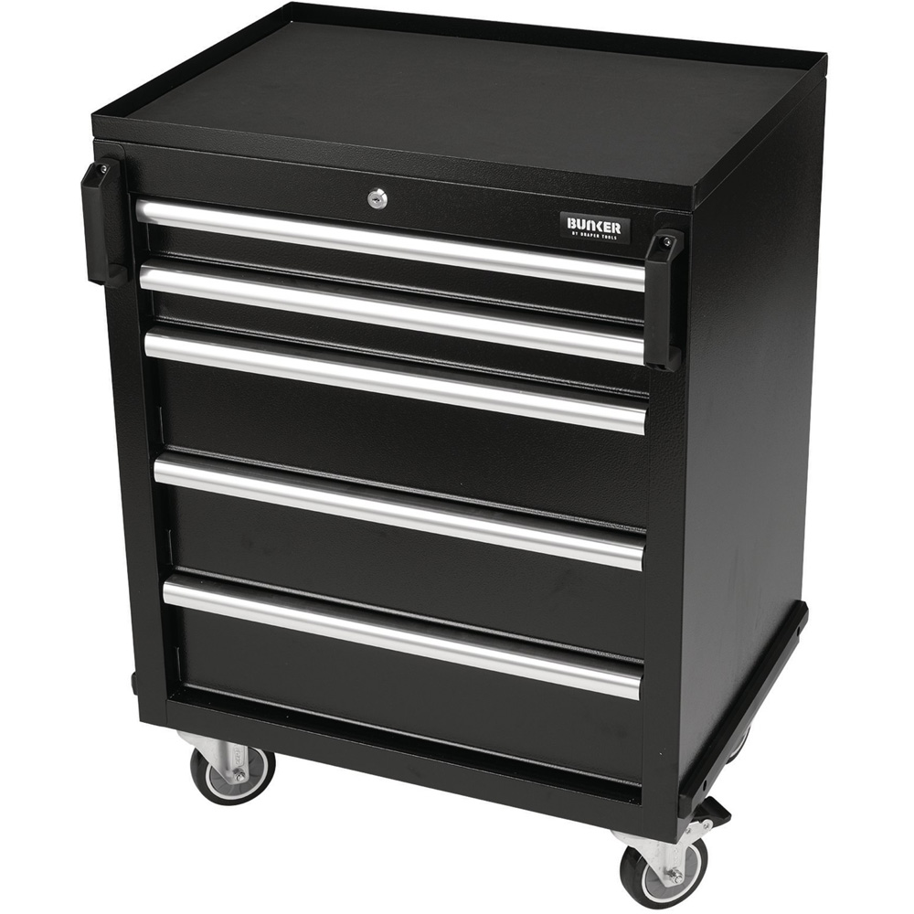 BUNKER 5 Drawer Black Modular Tool Cabinet Image 1