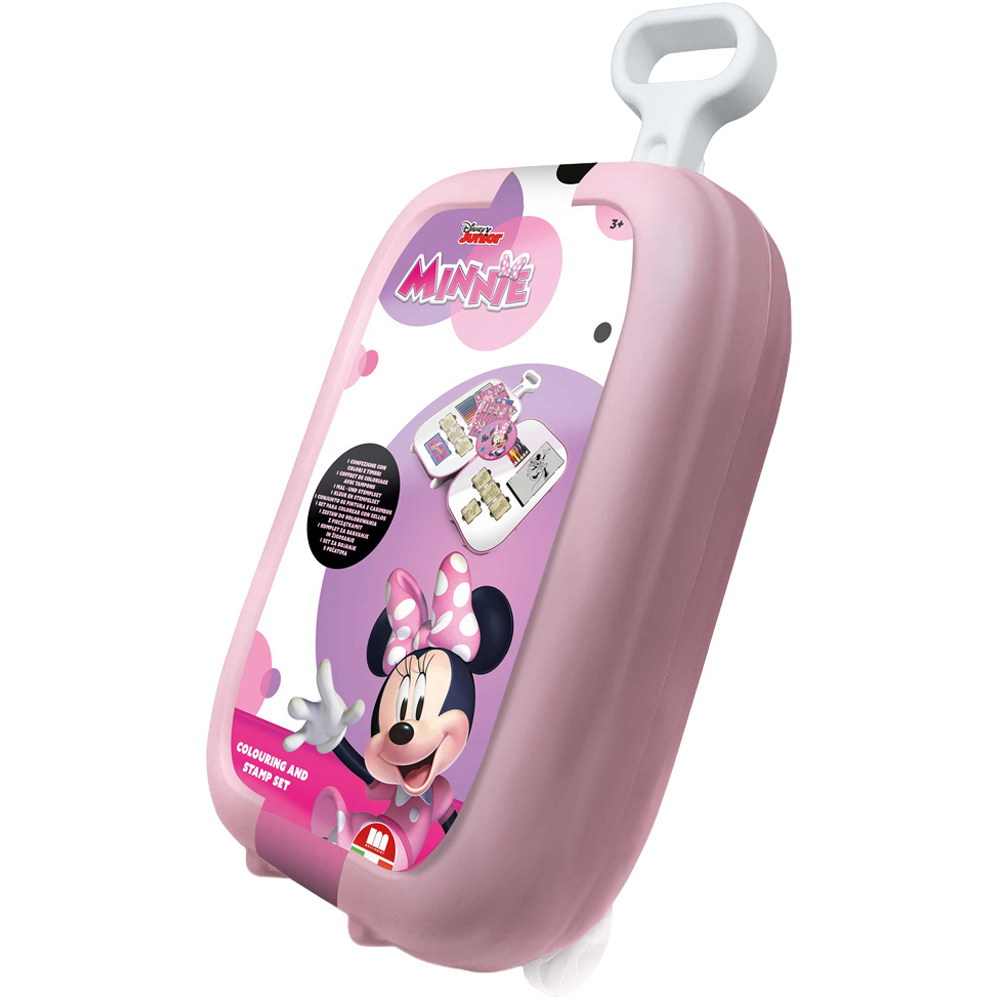 Multiprint Disney Junior Minnie Kids Colouring and Stamp Trolley Set Image 1