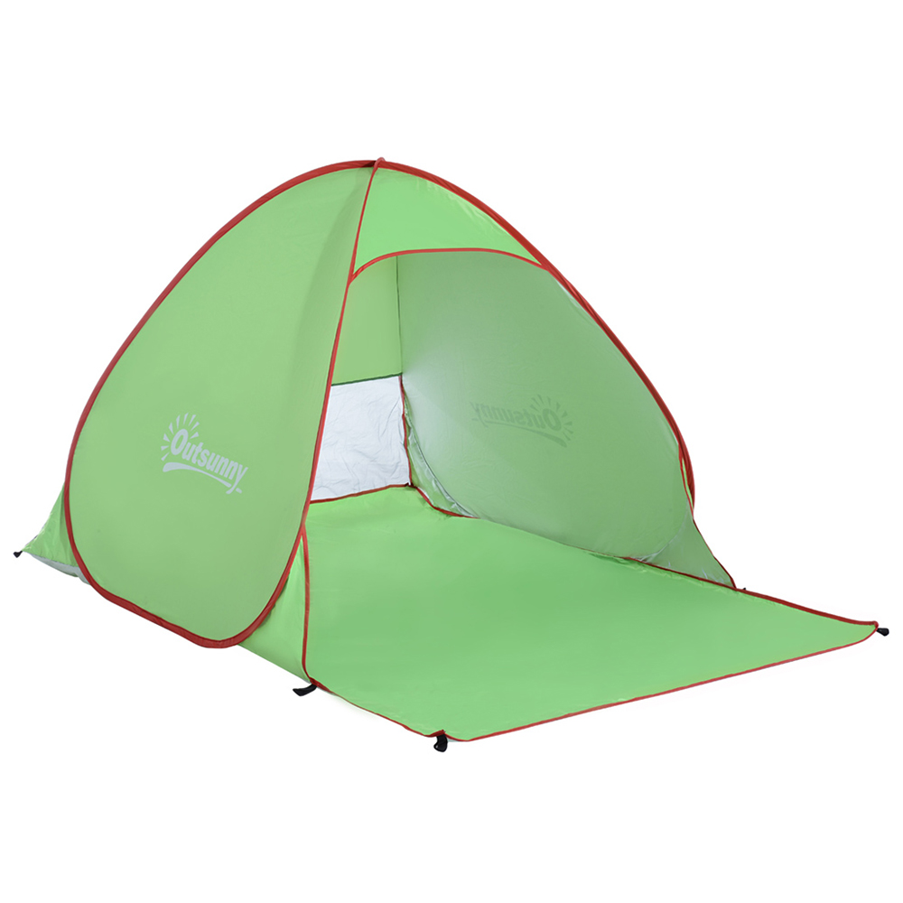 Outsunny 2-Person Pop-Up UV Fishing Camping Shelter Image 1