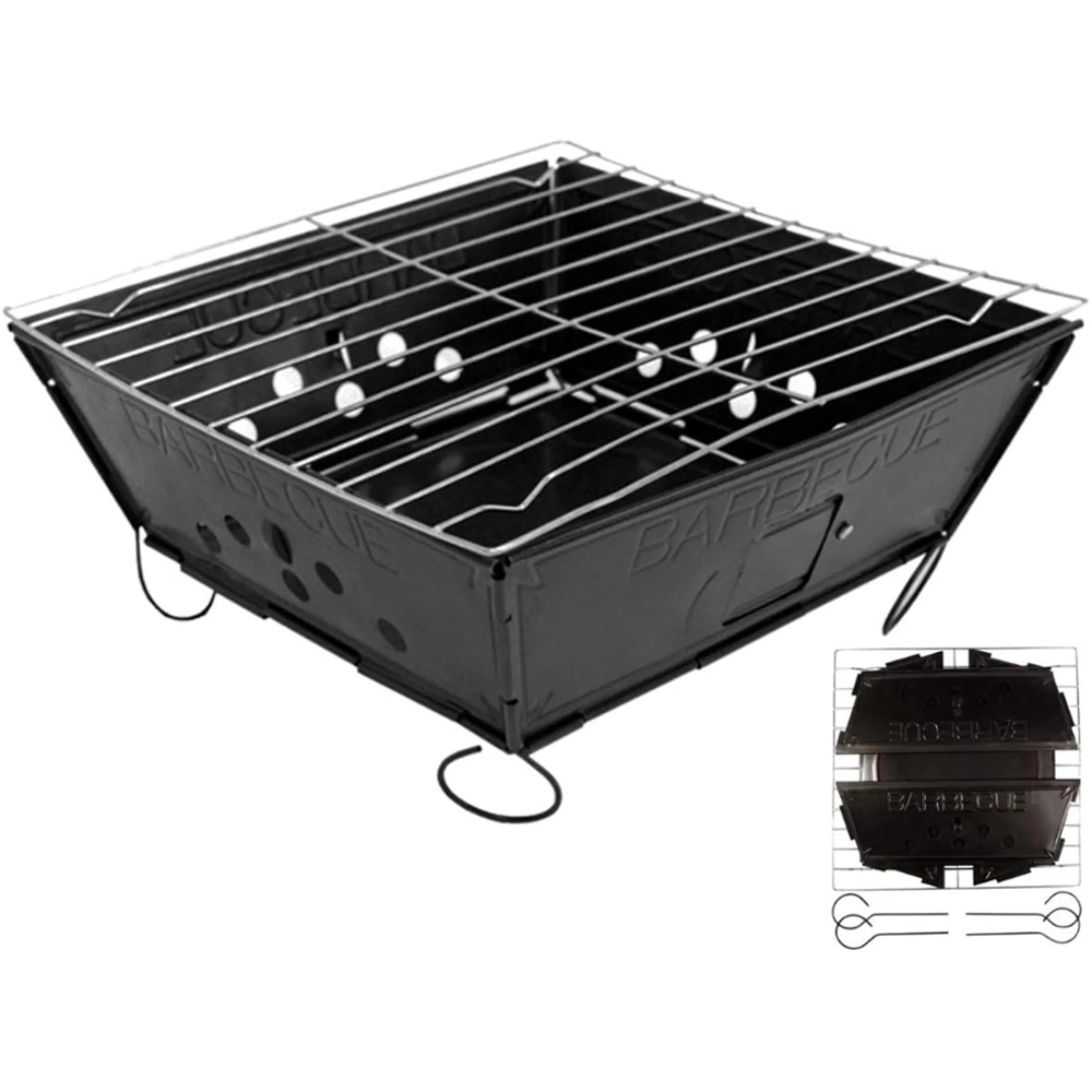 MonsterShop Portable BBQ with Oak Wood Chips Image 2