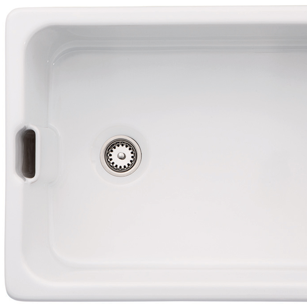 wilko Belfast Ceramic 1.0 Bowl Kitchen Sink 595mm Image 2