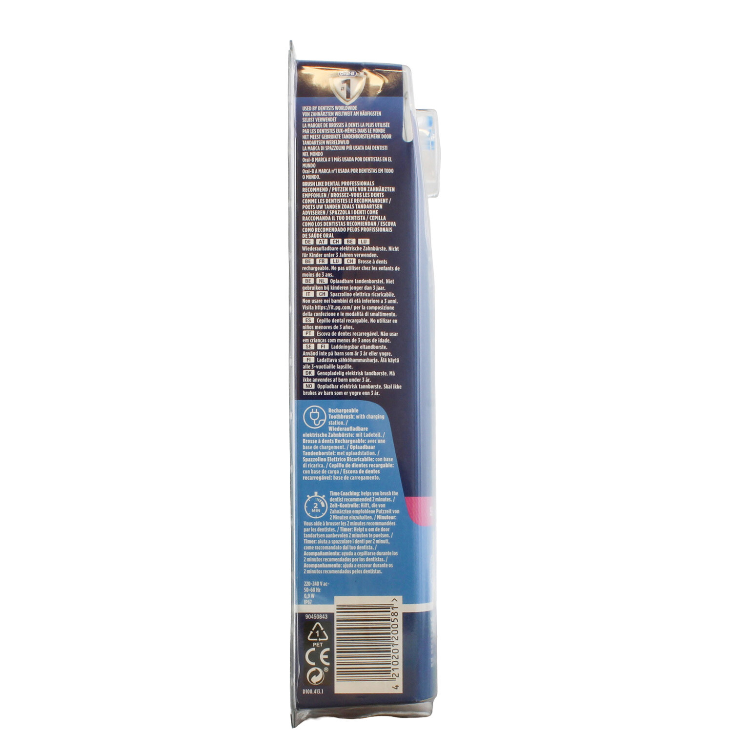 Oral-B Vitality 100 Sensi UltraThin Electric Toothbrush White Image 2