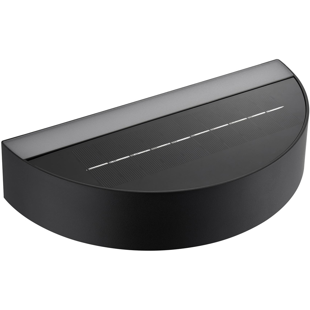 Nordlux Monay 200 Lumens Black Round Solar LED Wall Light Image 5