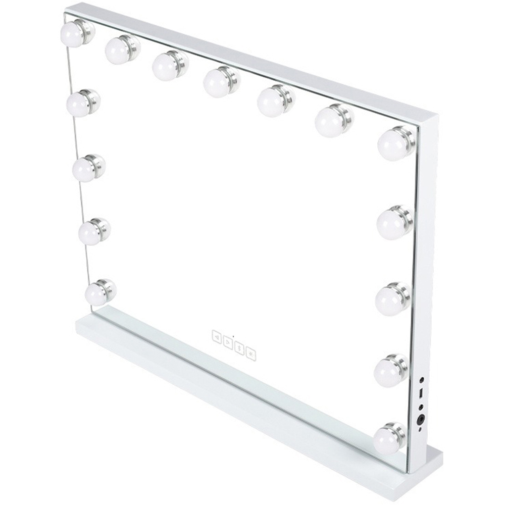 Living and Home LED White Hollywood Vanity Mirror with Smart Screen Image 3