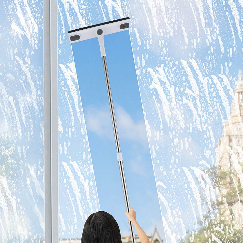 Living and Home Adjustable Multifunction Long Handle Glass Squeegee 75-125cm Image 2