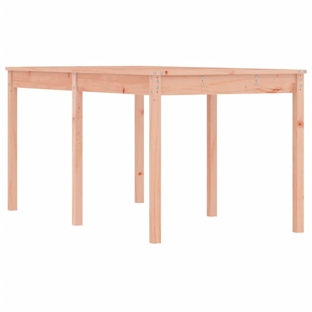 vidaXL 6 Seater Solid Douglas Wood Garden Dining Table Natural Image 2