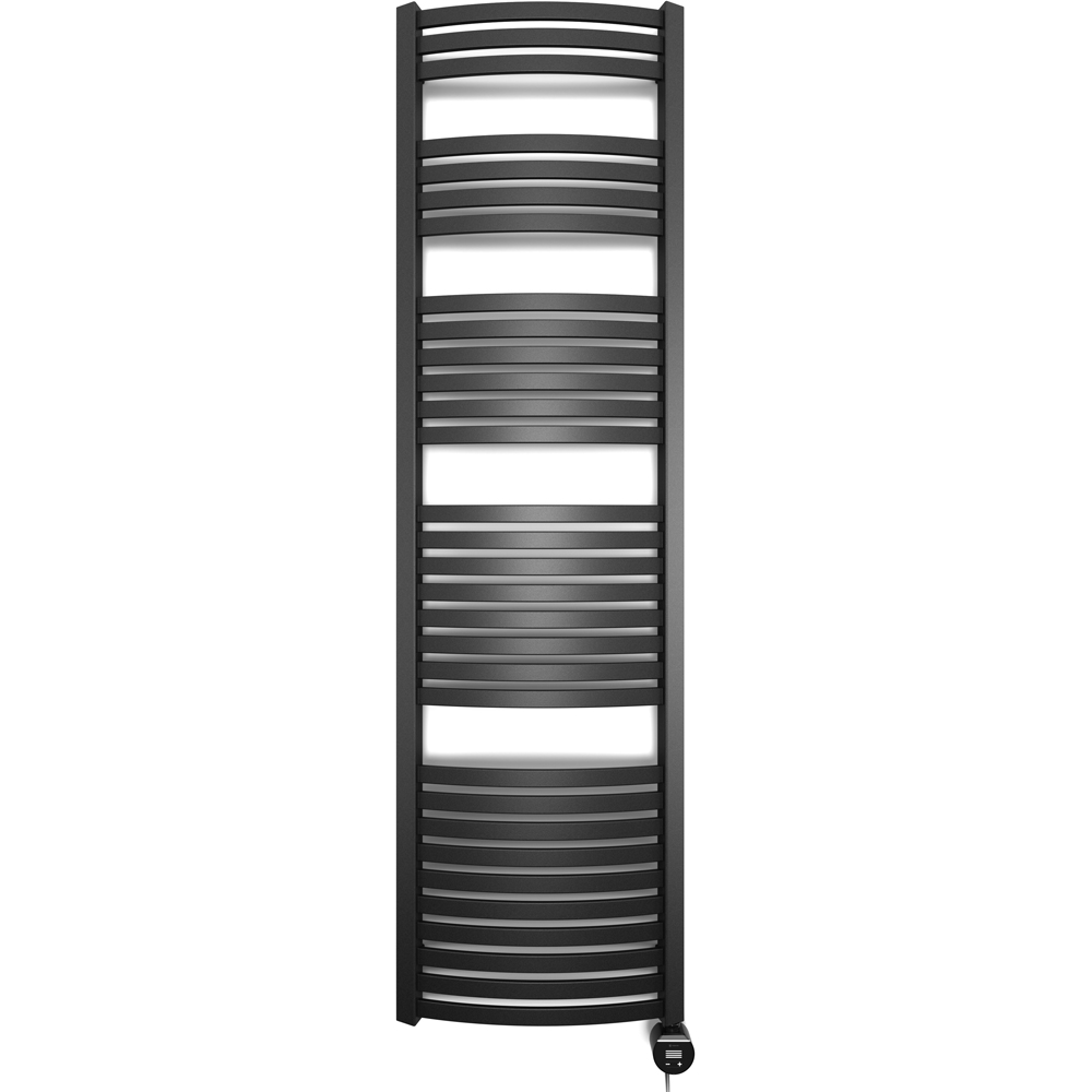 Terma Dexter E Matt Black Electric Towel Rail 1760 x 500mm Image 3