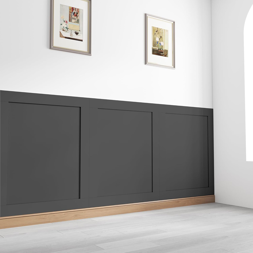 Home Treats 6 Slat Wooden 3D Wall Panelling Kit 90cm Image 3