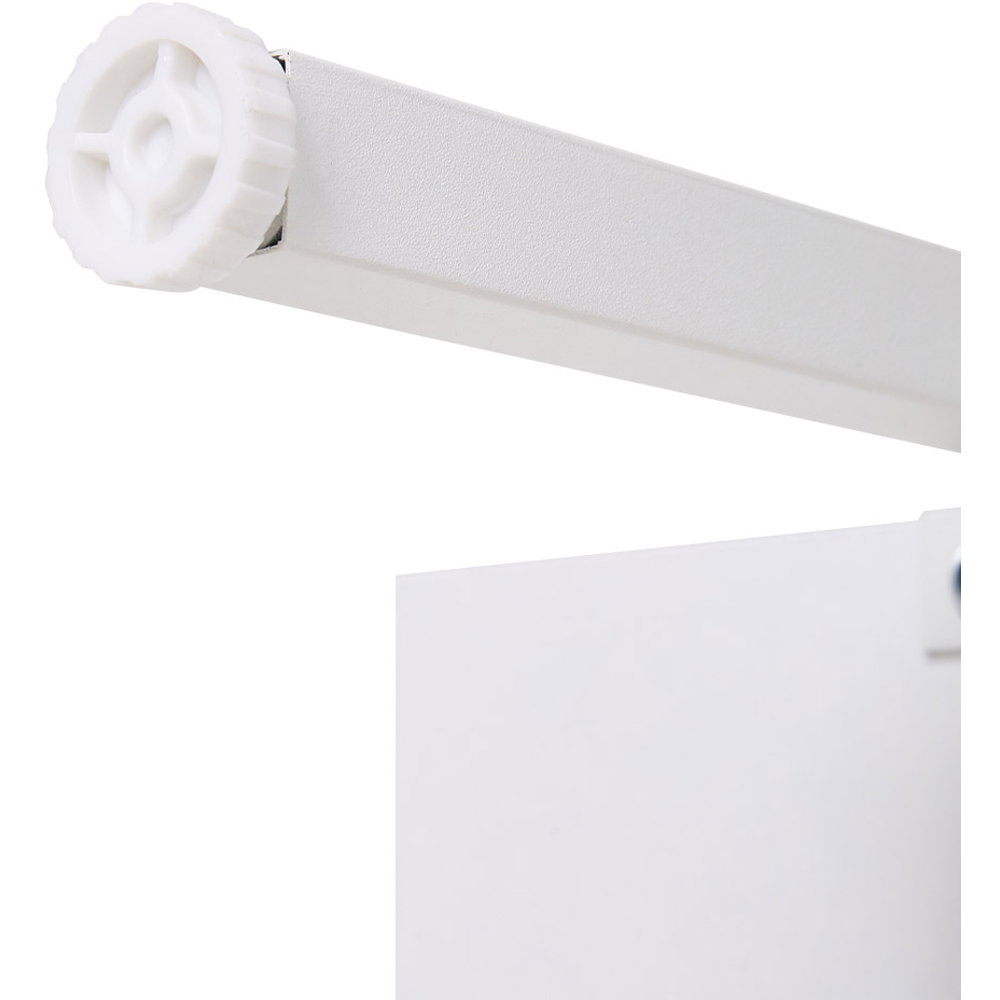 Living and Home 5-Tier White Bathroom Ladder Shelf with Metal Frame Image 6