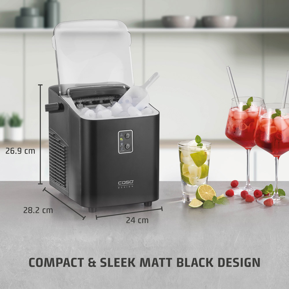 CASO Design IceChef 03401 Black Compact Ice Cube Maker 1L 120W Image 8
