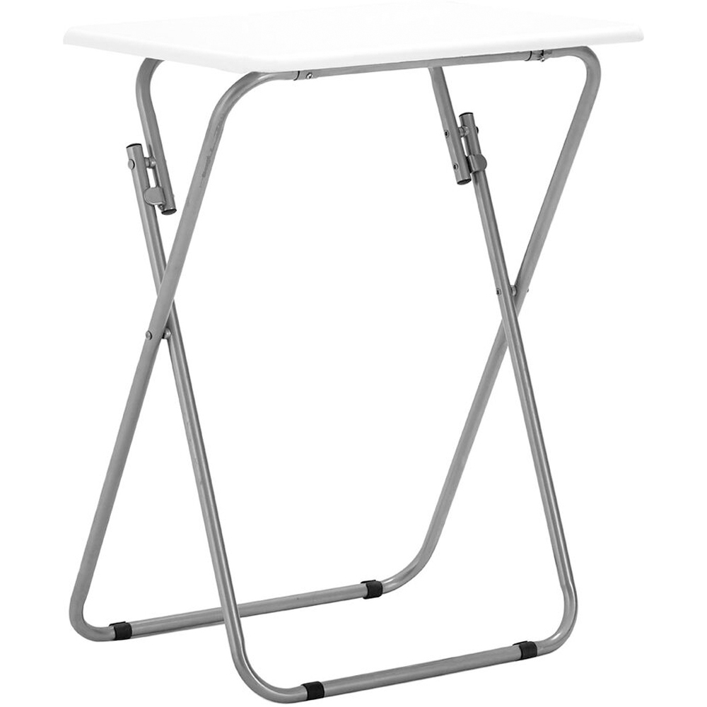 Premier Housewares White Folding Side Table Image 2