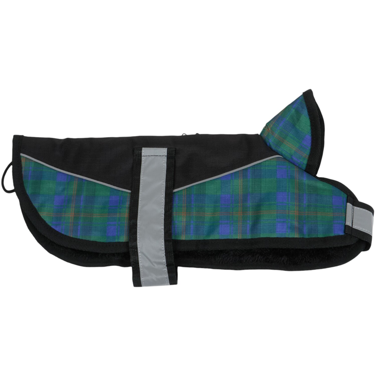 Tartan Performance Dog Coat Blue XXXL Image 4