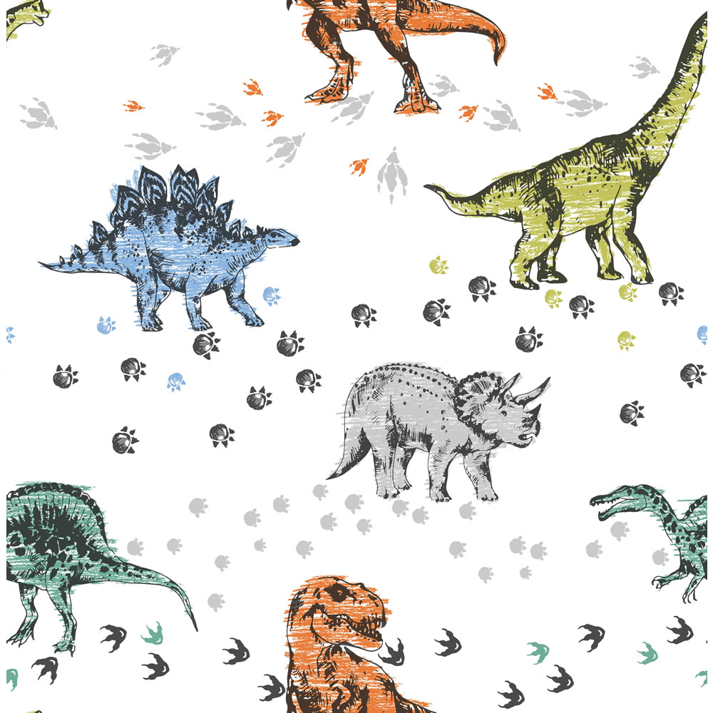 Wilko Wallpaper Dinosaurs Image 1