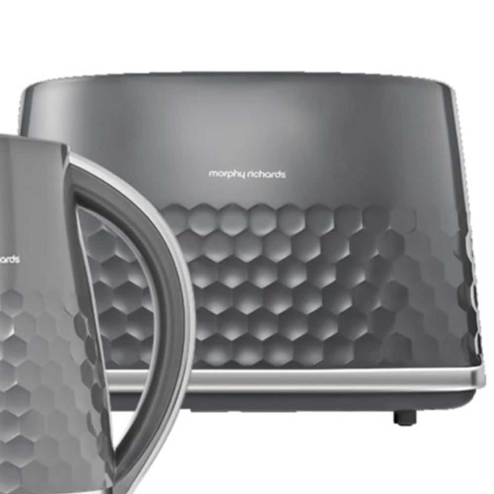 Morphy Richards Hive Grey Kettle and Toaster Set Image 3