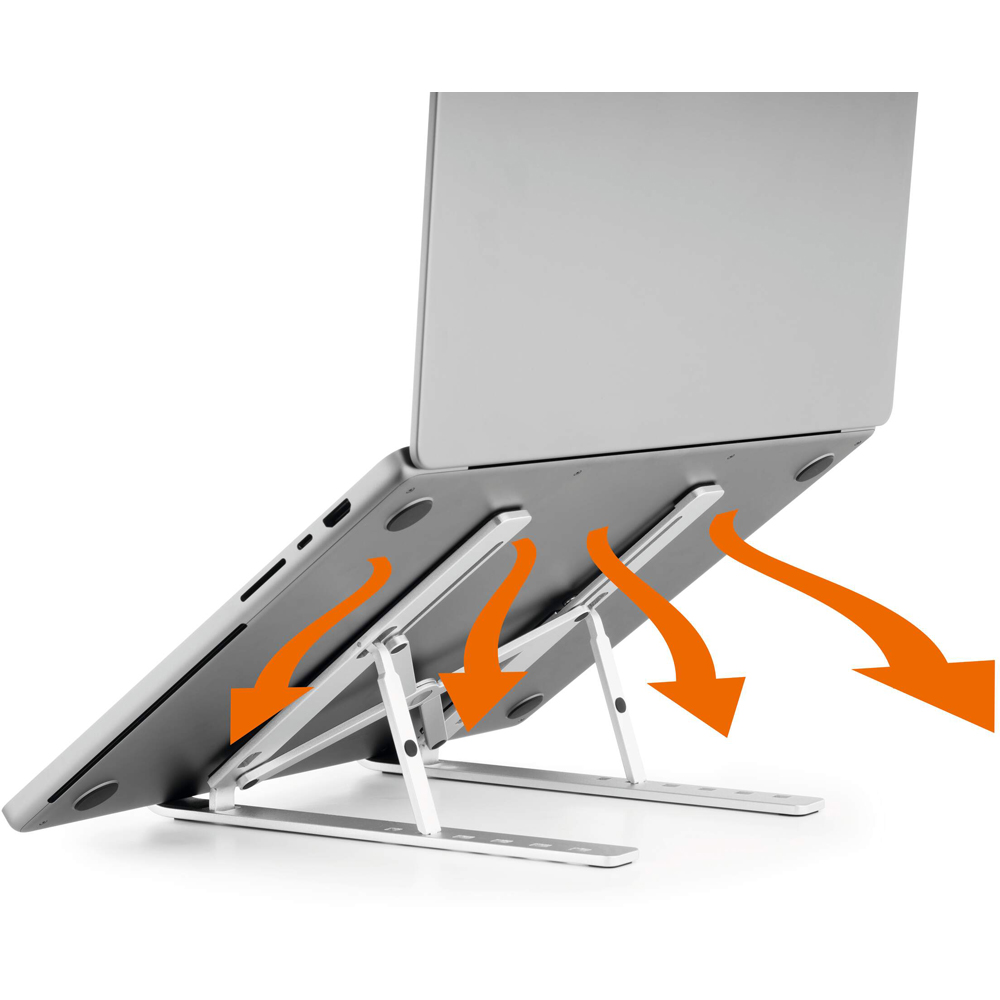 Durable Aluminium Foldable Contemporary and Portable Laptop Stand Rise Image 9
