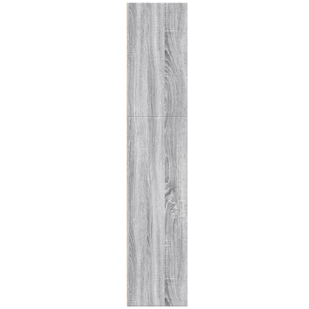 vidaXL 4 Shelf Grey Sonoma Bookcase Image 4