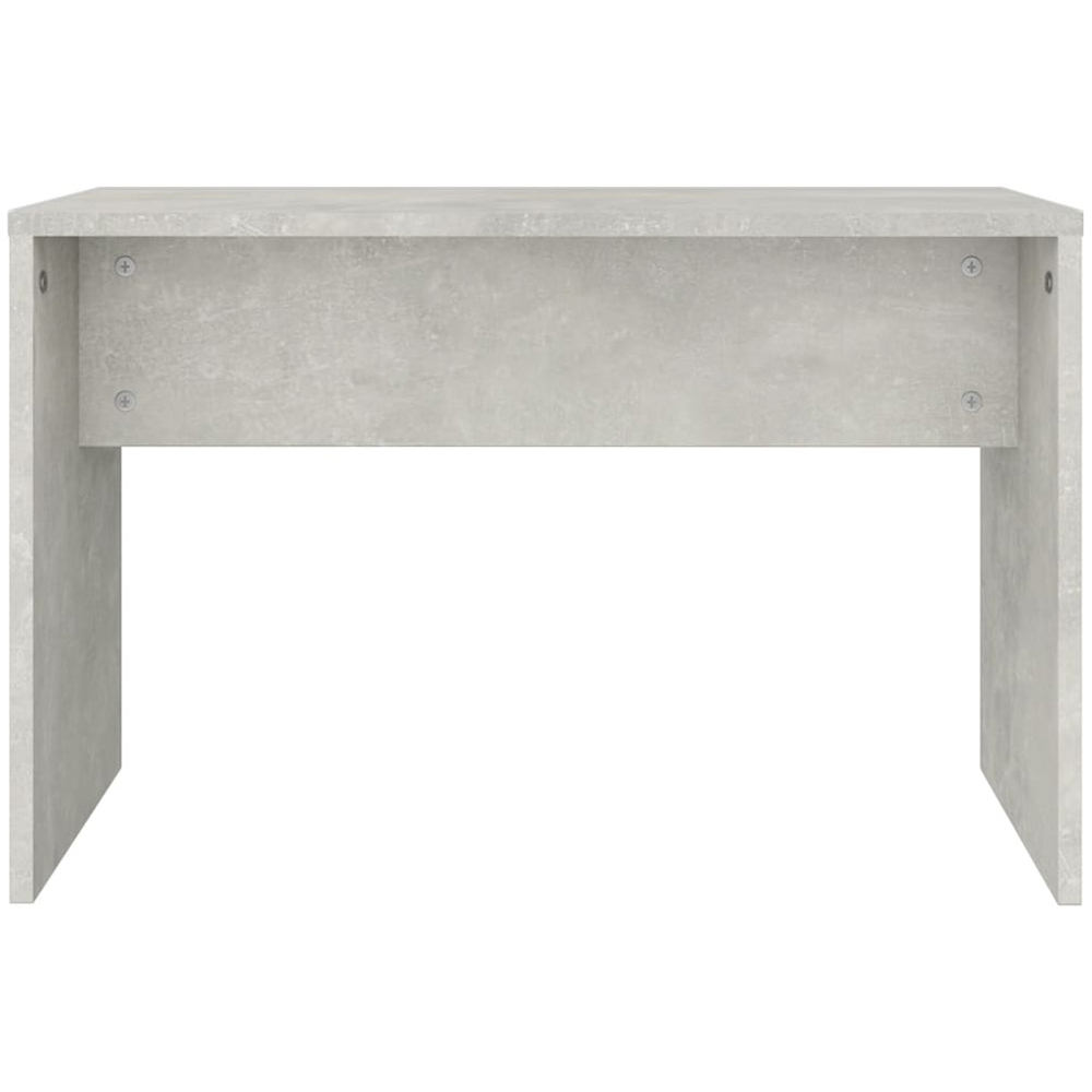 vidaXL Concrete Grey Wooden Dressing Stool Image 3