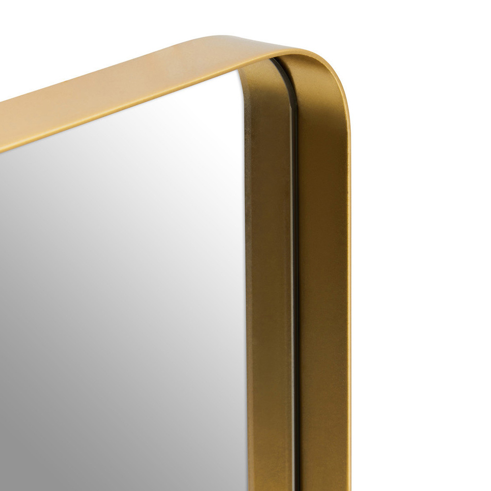 Premier Housewares Candi Gold Finish Rectangular Wall Mirror Image 5