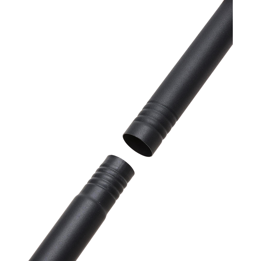 Living and Home 366-427cm Matte Black Telescopic Curtain Pole with Elbow Brackets Image 3