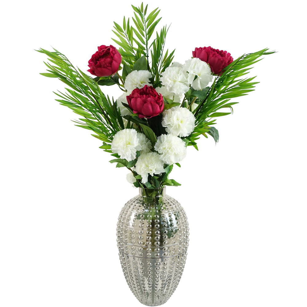 Botanik Smoke Grey Bubble Glass Vase 35cm Image 5