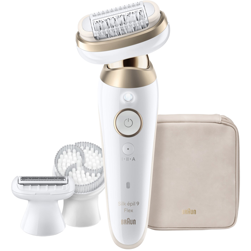 Braun Silk-épil 9 Flex Gold Cordless Wet and Dry 3D Hair Removal Epilator with Attachments Image 2
