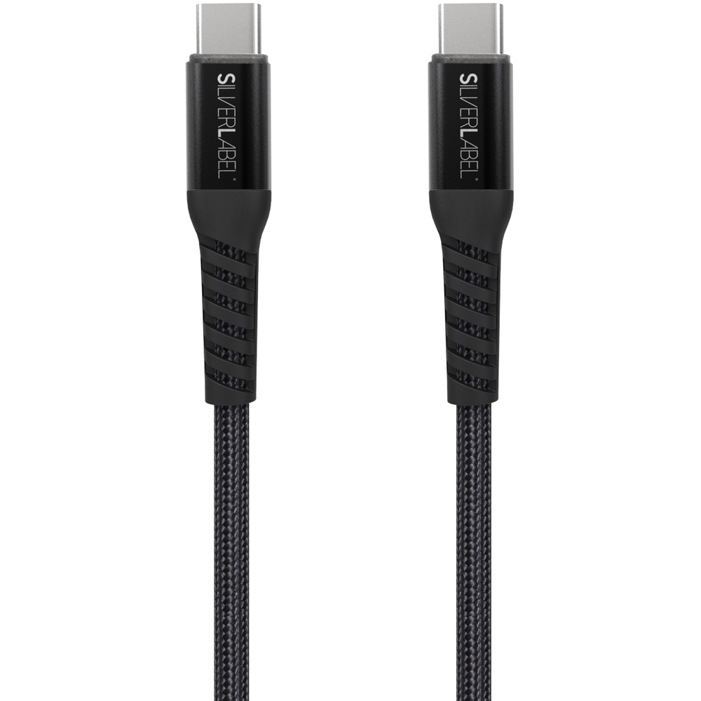 SilverLabel Black Magnetic USB-C to USB-C Cable 1m Image 3