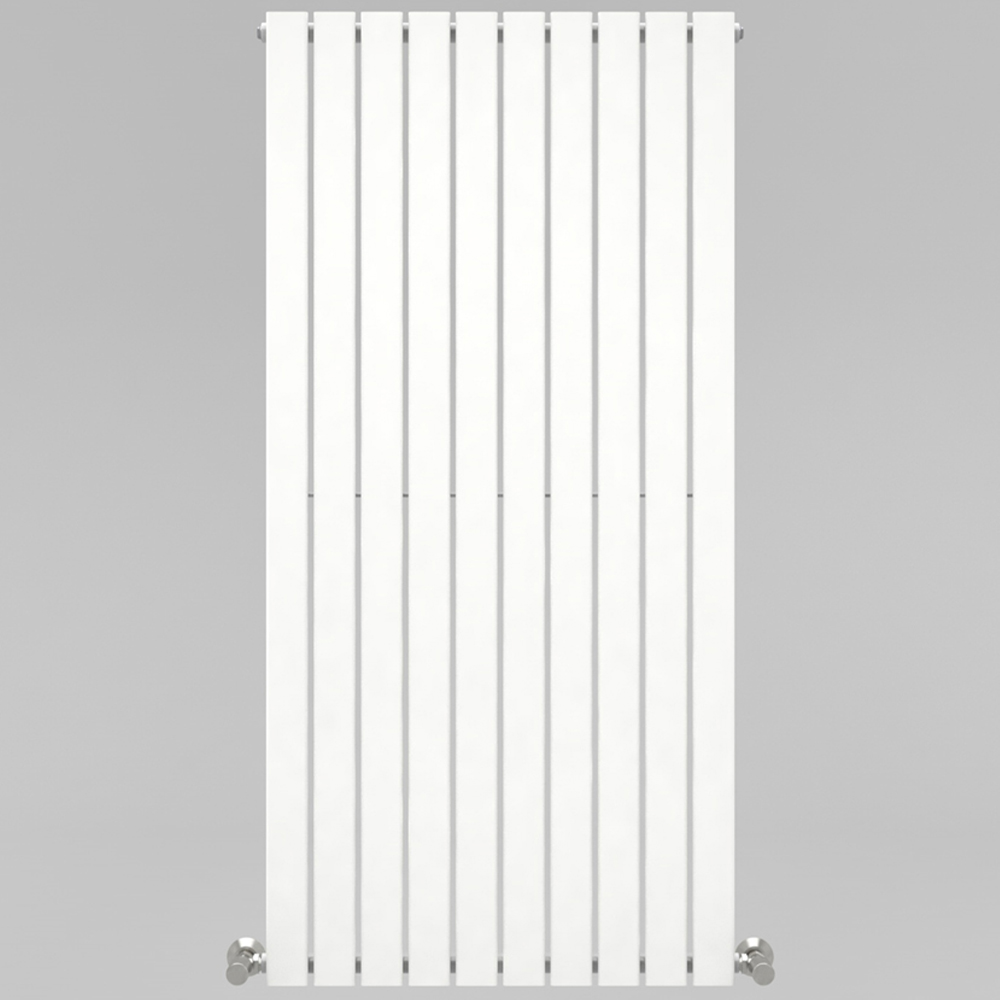 White 4402 BTU Single Flat Panel Vertical Column Radiator 1600 x 680mm Image 3