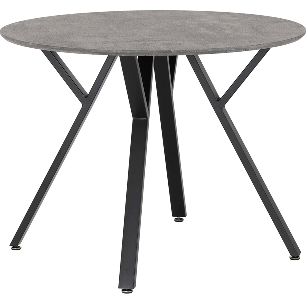 Seconique Athens 4 Seater Round Dining Set Concrete Image 4