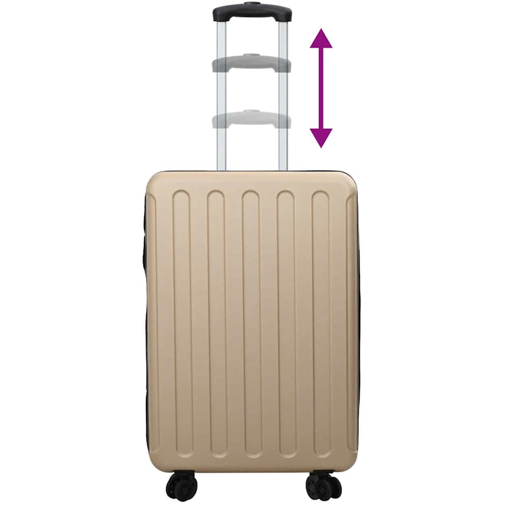 vidaXL 28 inch Beige Rectangular Travel Bag Image 7